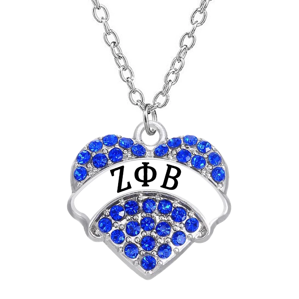 Студенческие подарки Сувенирные ювелирные изделия ZETA PHI BETA алфавит ожерелье с