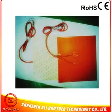 Силиконовая Резина Одеяло нагреватель 24 В 150 Вт 380*380*1.5 мм двойной 100 К термистор клей 1 лицо xd-h-m-126