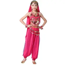2019 Детские костюмы для танца живота индийское представление танца живота с длинными рукавами детские египетские танца живота девушки