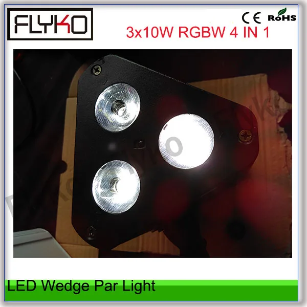 3*10 Вт LED Клин par света RGBW 4 в 1 LED освещение мытья номинальной свет этапа