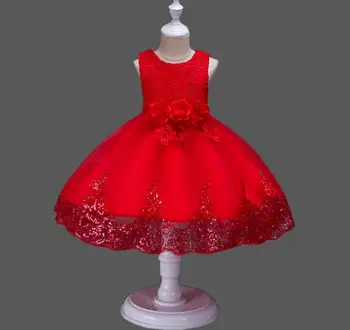 

New Children Baby Lace Floral Mesh Dresses, Girls Princess Party Cute Dress 7 pcs/lot, Wholesale