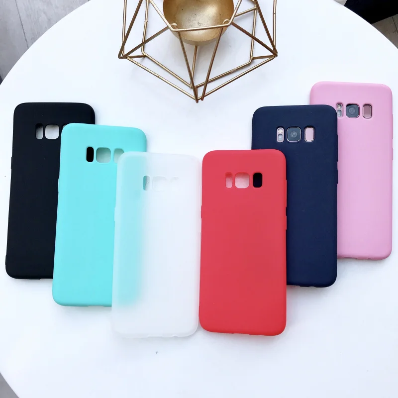 

Candy Color Case on for Samsung Galaxy S8 S9 Plus J2 pro 2018 C8 J7 Plus C10 J7 Max Z4 J5 2017 J530 J330 Matte Shockproof Case
