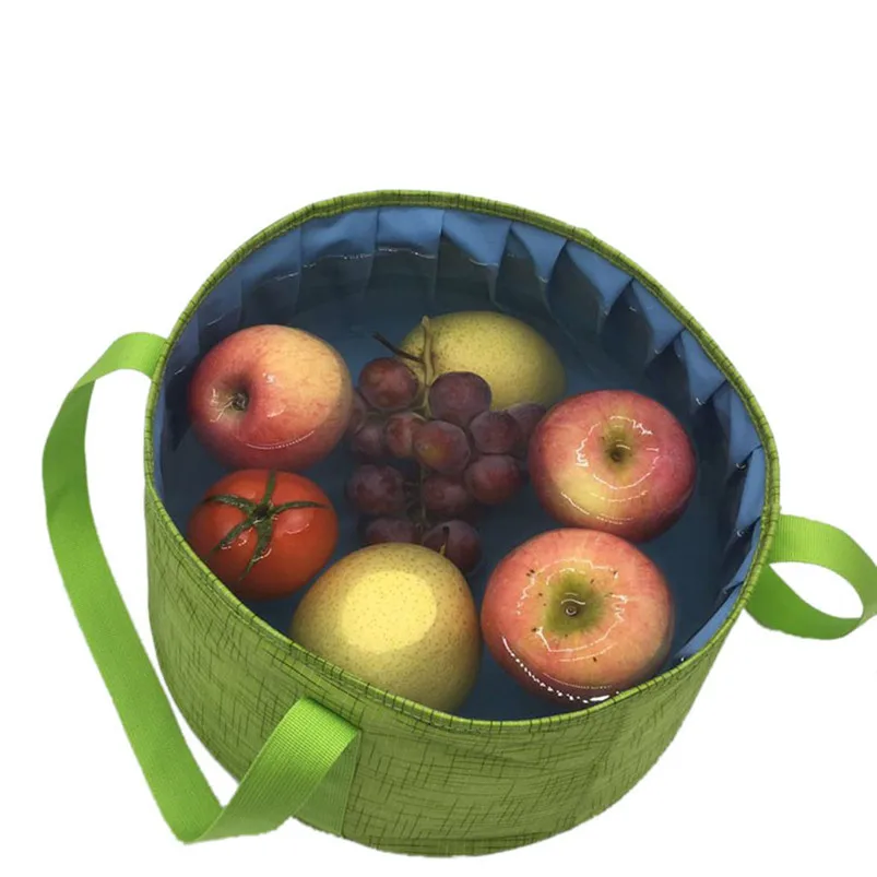 Multifunctional Collapsible Portable Travel Outdoor Wash Basin Folding Bucket Camping Hiking Home Decoration 40AP0102