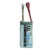 XXL lipo battery 11.1V 1500mAh 3S 25C MAX 50C for RC QAV250 T-REX 450 rc helicopters KT Plate