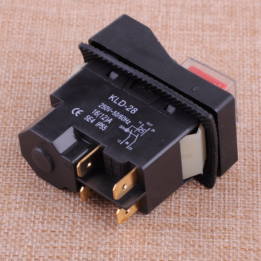 LETAOSK KJD17 KLD28 4 Pin 250 В IP55 Start Stop On Off Volt Release Switch подходит для мастерских машин