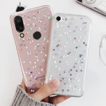 Силиконовый чехол для спортивной камеры Xiao mi Red mi Note 7 6 Pro 5 Plus 6A 4 4X S2 чехол s для Xiaomi mi 9 8 A1 A2 Lite 6X 5X крышка любовь, сердце, звезды