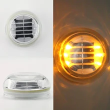 Водонепроницаемое закаленное стекло IP68 корпус на солнечных батареях дорожный шпилька Светоотражающая наземная Предупреждение