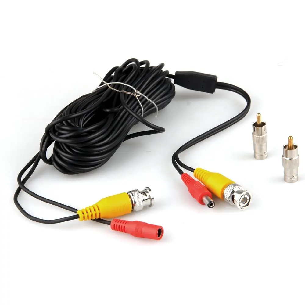  HFES Hot Professional 10m 33ft Security Video/ Power Cable BNC + RCA Plug Combination Cable for CCT - 32815004769