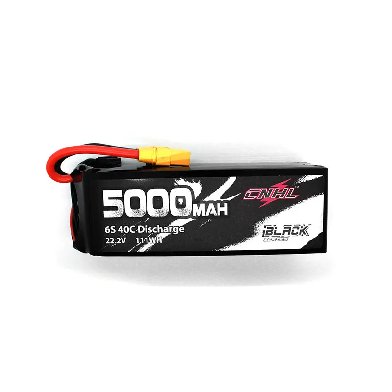 CNHL черная серия 5000mAh 22,2 V 6S 40C Lipo батарея