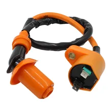 High Performance Orange Racing Spark Plug Ignition Coil For GY6 50cc 125cc 150cc Moped Scooter Go