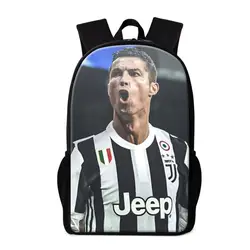 Новый дизайн крутые рюкзаки для подростков Cristiano Ronaldo Back Pack для молодежи Travling, школьная книга сумка для детей легкие сумки