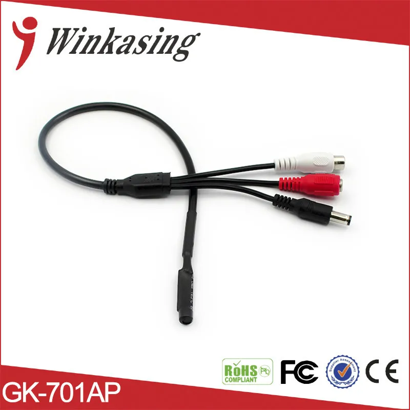 

CCTV Low noise Sound Monitor CCTV Microphone Audio Pickup for Security DVR High Sensitivity MIC dedicated sound monitor