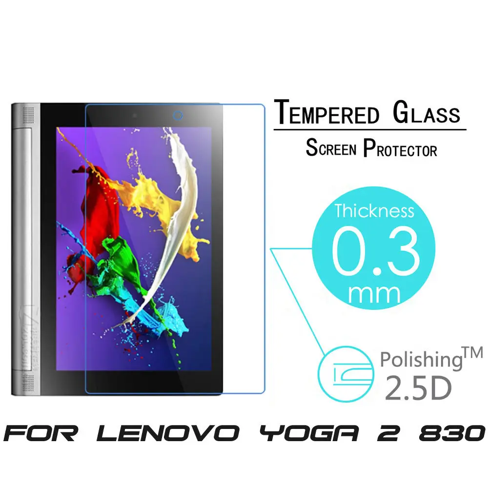 Safety Package Tempered Glass Screen Protector For Lenovo Yoga Tablet 2
