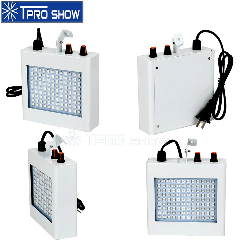 

Mini 108 LED Strobe RGB White Lighting Optional Auto Run Flash Light Projector Speed Adjustable for Home Party Disco Dj Dance