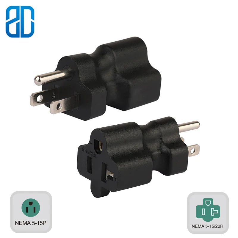 

US Nema 5-15P TO 5-15R/5-20R AC Power Adapter Nema US 5-15P TO 5-20R Connector Converter Male To Female Socket Conversion Plug