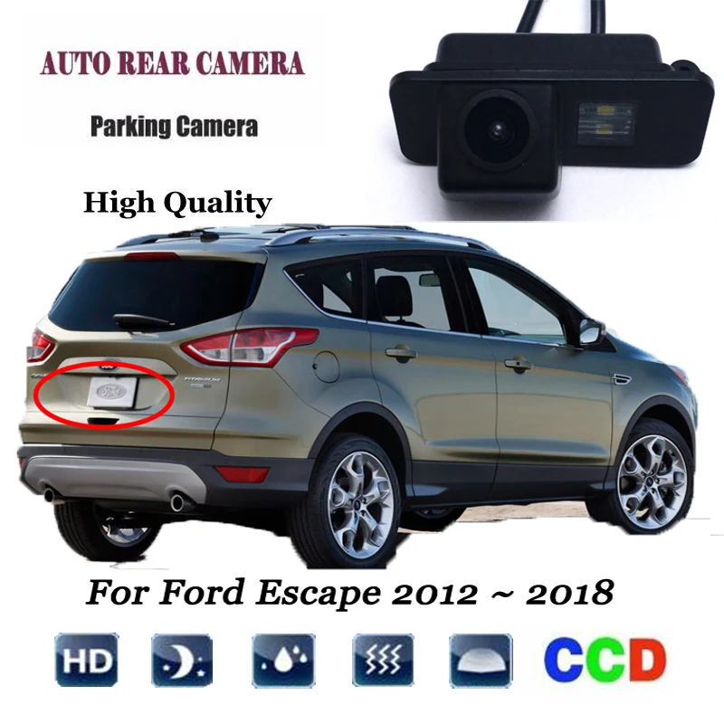 Для парковочной камеры заднего вида Ford Escape 2012 ~ 2018 камера вида/подсветка