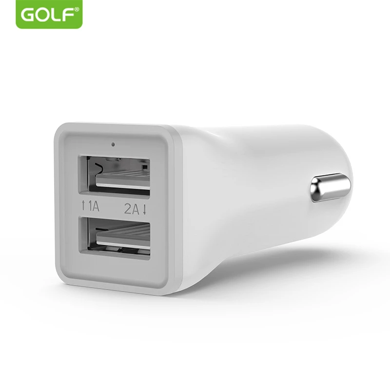 Golf 5 V 2.1A двойной выход двойной зарядное устройство USB для iPhone samsung LG Android телефон Универсальный Авто крепление электроадаптер для зарядки