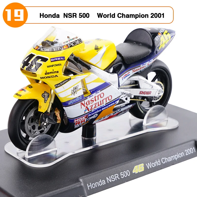 

1/18 Scale VALENTINO ROSSI NSR 500 NO.46 test Jerez 2001 Motorcycle Vehicle Model Kids Gifts Favors Children's Toys