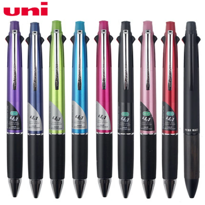 

2 pcs UNI Mitsubishi MSXE5-1000-05 Multifunction 4+1 Multifunction Multicolor Ballpoint Pen SXR-80 Refills