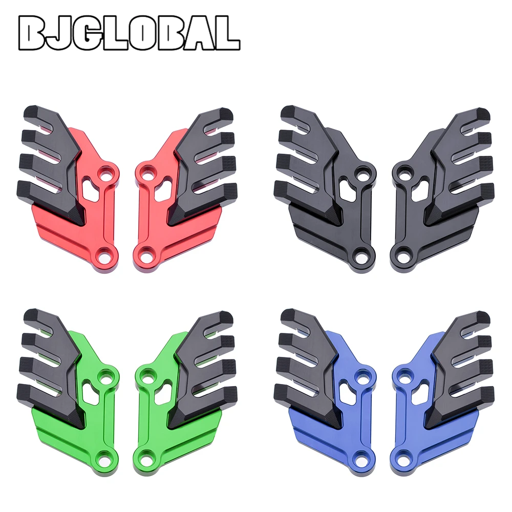 

BJGLOBAL CNC Aluminum Motorcycle Front Brake Disc Caliper Brakecaliper Guard Protector Cover for Kawasaki Z900 2017 2018 Black