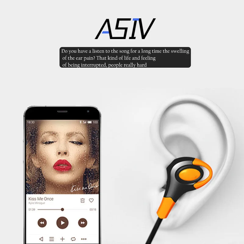 Earphones Sport Running Headphones HIFI Stereo Bass HD Sound Quality