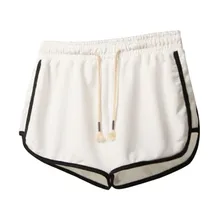 4 цвета, летние женские повседневные шорты для йоги, спортивные, для пробежки, с широкой стопой, женские, тянущиеся, с высокой талией, с попой, короткие, свободные, пляжные, сексуальные, Beacher