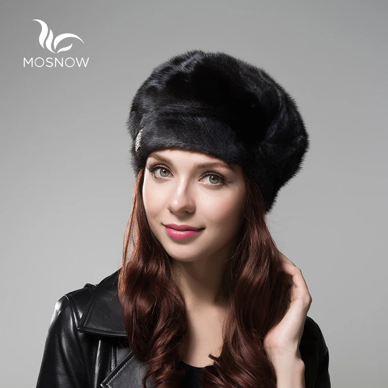 

Real Whole Mink Fur Hat Female Winter Hats For Women Solid Luxury High Quality Elegant Cap Beret Boina Feminina Boinas