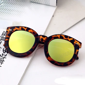 

Christmas Gift Rivets Round Sunglasses Vintage Kids Fashion Sun Glasses Baby Girls boys Cool Lovely Oculos Wide Frames N583