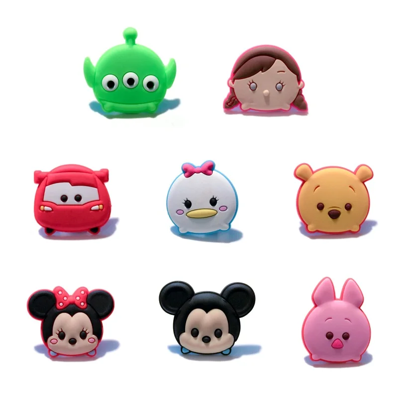 

8Pcs Lovely TSUM Cartoon Figure PVC Brooches Home Decor Decoration Carfts Badges Pins Bags/Clothes Accessories Kid Party Gift