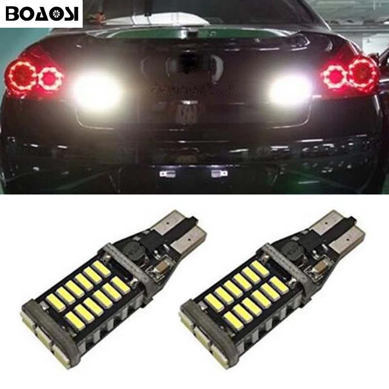 

BOAOSI 2x Canbus LED 921 T15 W16W LED Car Reverse Light lamp For Infiniti G25 QX50/60 M37 M25L FX50 JX35 EX37 EX25 FX37 FX35 G37