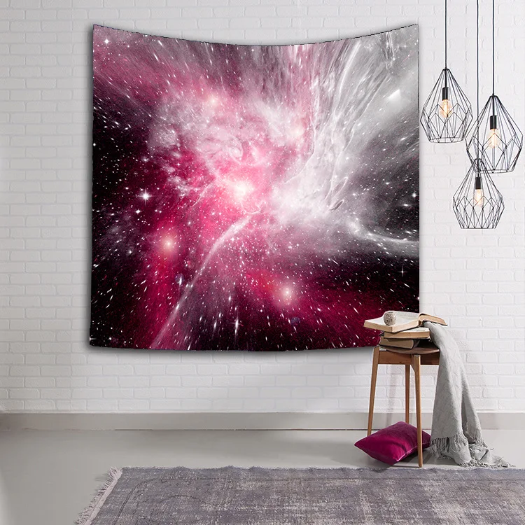 3D Galaxy гобелен пейзаж звезды во Вселенной декоративные гобелен настенный печатных общежития 230x150 Большой Размеры гобелен 4 Размеры