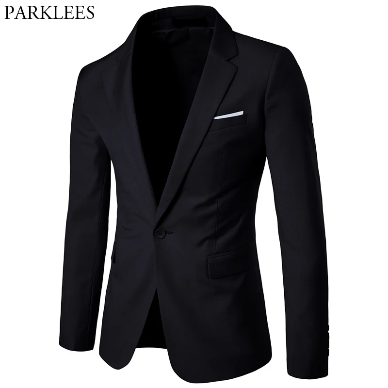 Черный Elegent Slim Fit Мужской бейзер пиджак 2019 новый на пуговицах, с разрезом с лацканами мужской костюм пиджак деловой пиджак в деловом стиле дл... Черный Elegent Slim Fit Мужской бейзер пиджак 2019 новый на пуговицах, с разрезом с лацканами мужской костюм пиджак деловой пиджак в деловом стиле дл...