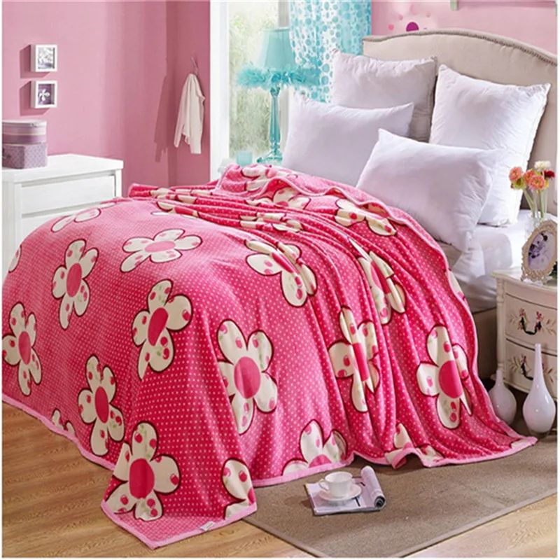 

Blanket Coral Fleece Blanket Throws on Sofa/Bed/Plane Travel Plaids Limited Big Size 230cmx200cm Home textiles plush blanket