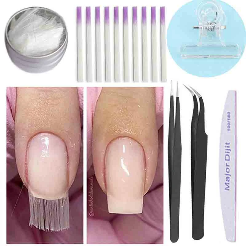 5pcs Lot Fibernails Fiberglass Gel Kit For Nail Extension Acrylic Nails Tips Manicure Decorations Tool Nail Art Equipment Aliexpress