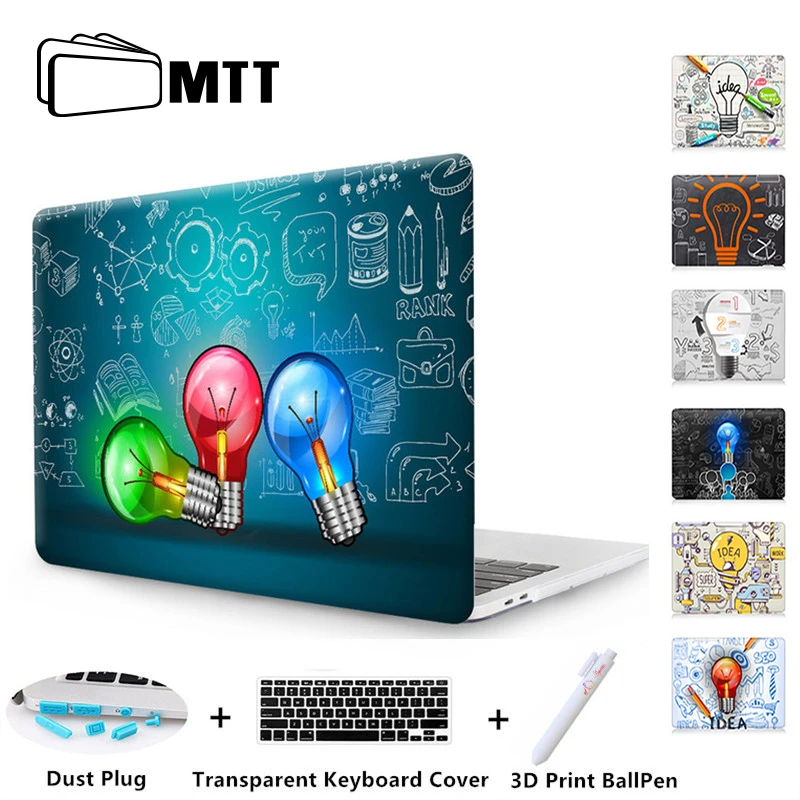 

MTT Light Bulb Design Case For Macbook Air Pro Retina 11 12 13 15 With Touch Bar Laptop Sleeve for macbook 13.3 15.4 inch Cover