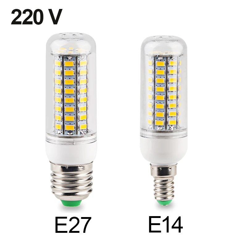 E27 E14 Светодиодный лампа Кукуруза 220 240 V SMD 5730 СВЕТОДИОДНЫЙ Свет 24 48 69 72