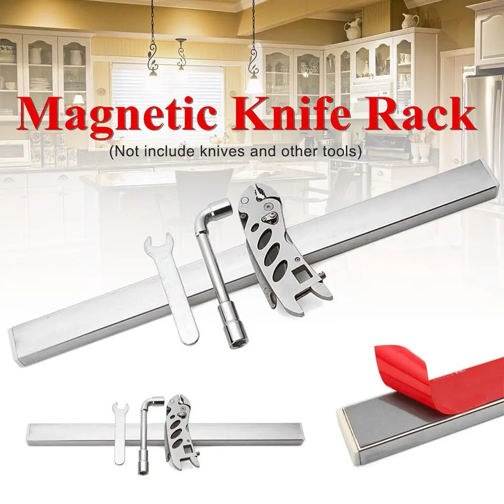 40 см настенное крепление Магнитный держатель для хранения ножей стойка полоса посуда кухонные инструменты