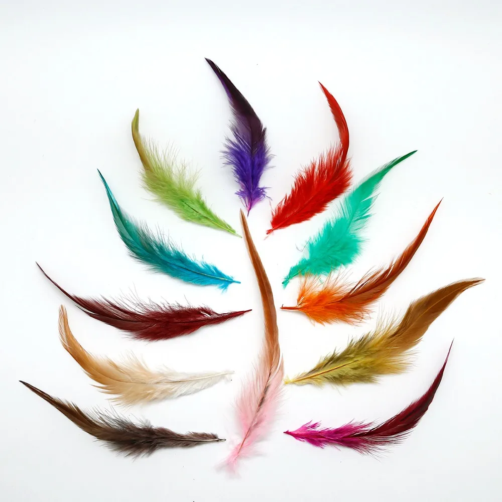 

High Quality 4-6 "/ 10-15cm Colorful 100pcs Pheasant Feathernatural Color And Dyed Feathers For DIY Craft Accessories Making
