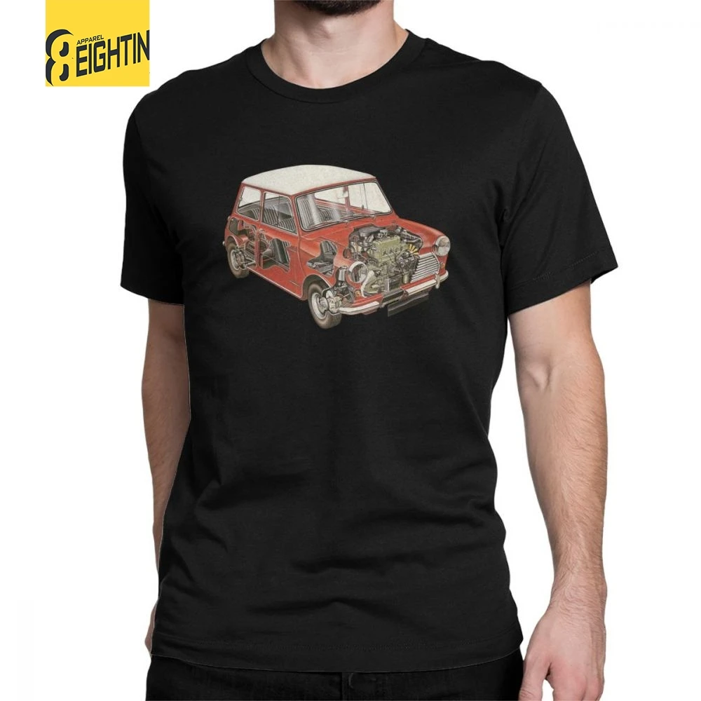 

Austin Mini Classic 1275 Car Novelty T Shirts Man Short Sleeve Tops Comfortable Tee Shirt Cotton Crewneck T-Shirt