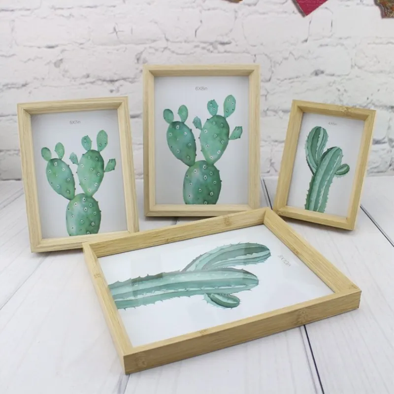 

Creative Cactus Photo Frame Desert Style Picture Frame Set 6 inch 7 - 8 Inch 10 Inch Modern Minimalist Style Photo Frame