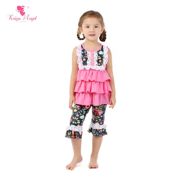 

Kaiya Angel Factory Wholesale Kids Suit For Girls Boutique Outfits toddler Spring Summer Fall Christmas Children clothes