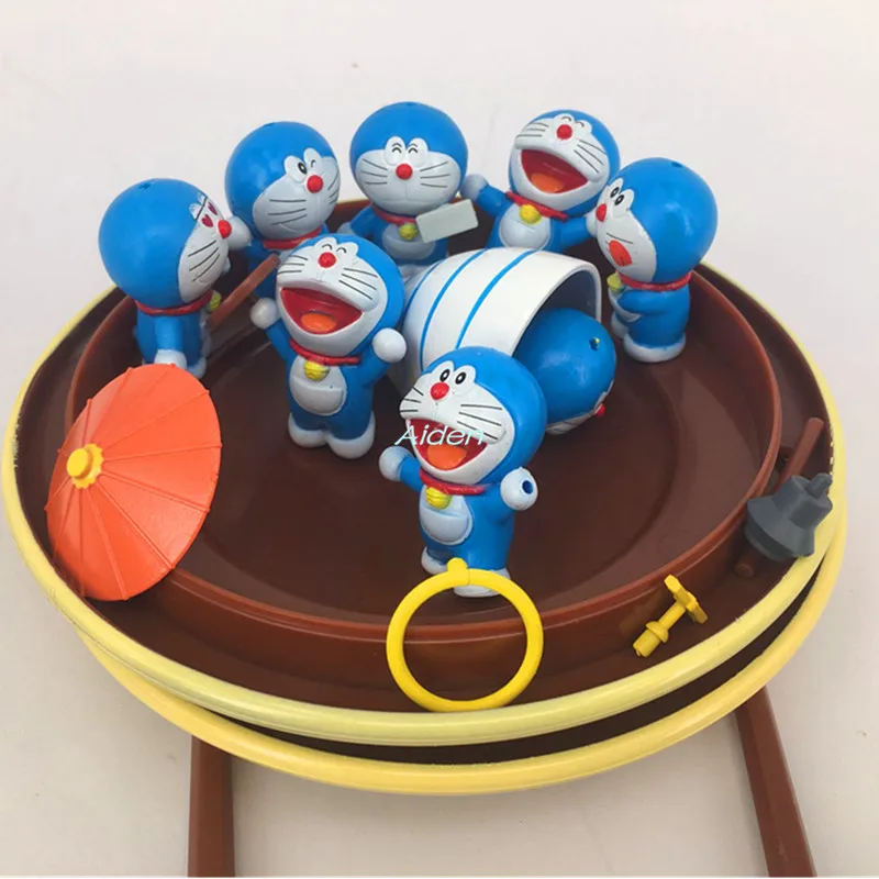 8 шт./компл. Doraemon Pokonyan Nobita Nobi Konta Takeshi креативный подарок на день рождения ПВХ экшн