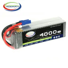 MOSEWORTH 6S RC LiPo Battery 22.2V 4000mah 40C-80C 6S Li-Po Battery for RC Helicopter RC Airplane Quadrotor Drone 6S Cell AKKU