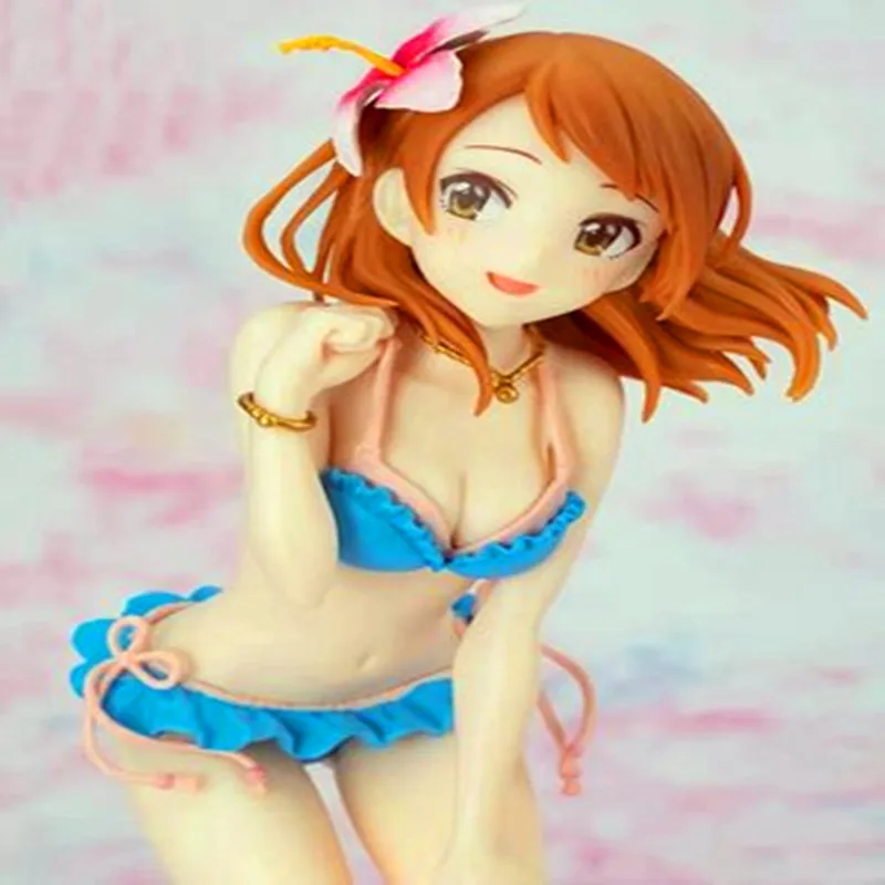 18CM THE IDOLM STER Anime Figure KAREN HOJO Dolls Model Action Swimsuit Sexy Collectible with Box F138 | Игрушки и хобби