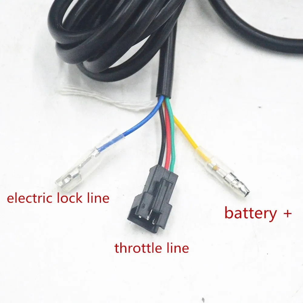 Best 24V 36V 48V 60V 72V ebike throttle LCD Display Indicator/Lock Key Half Twist Throttle 5