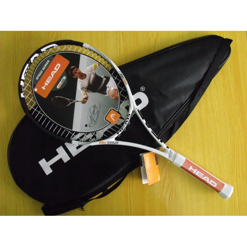 Head YouTek Speed Pro Tennis Racket Djokovic Carbon Fiber Tennis Racket and Bag Tennis Grip Size ...