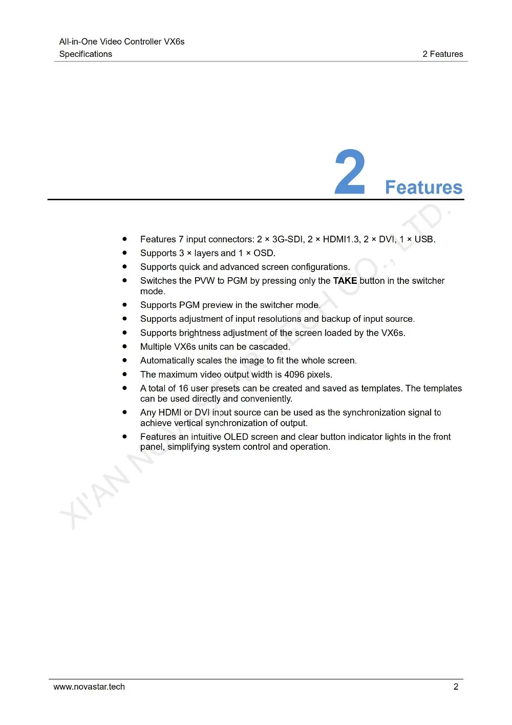 All-in-One Video Controller VX6s Specifications-V1.0.0_03