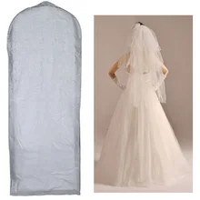59-61″ Waterproof Wedding Dress Bridal Gown Garment Cover Storage Bag Carrier Zip