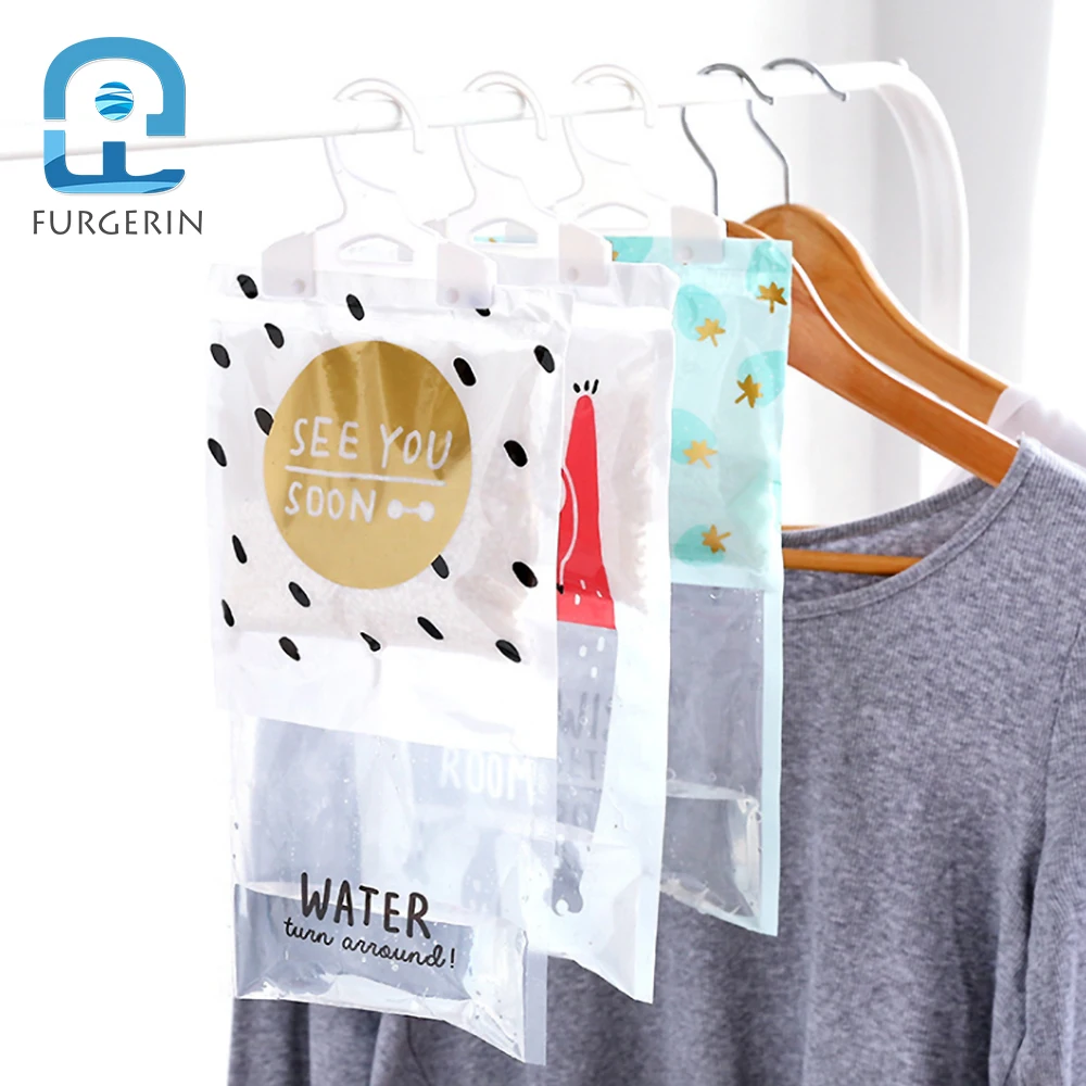 

FURGERIN Hanging Moisture Absorber for Wardrobe Absorbent Dryer Pack humidity absorber Dehumidifier Bags moisture drying agent