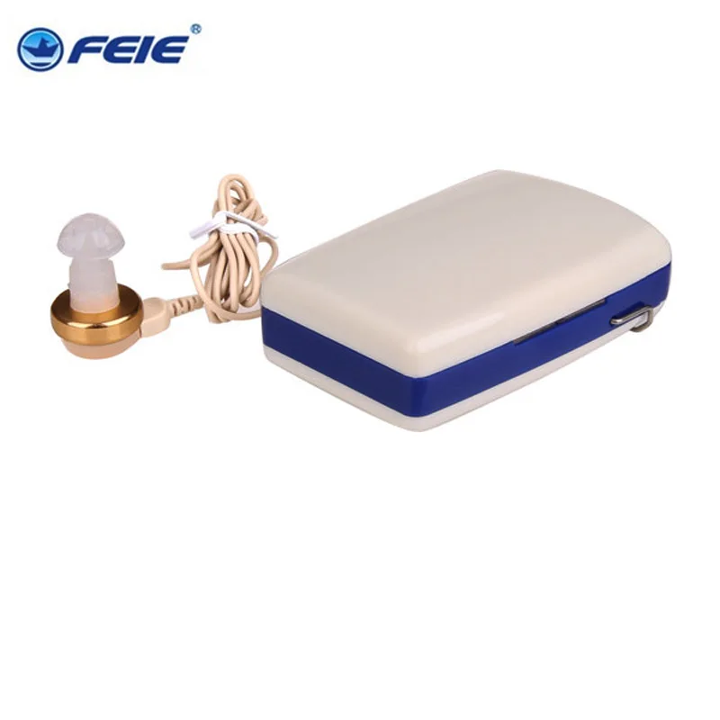  FEIE Analog Pocket Hearing Aid Portable Wire Earplugs Sound Enhancement Suitalbe for Elderly With B